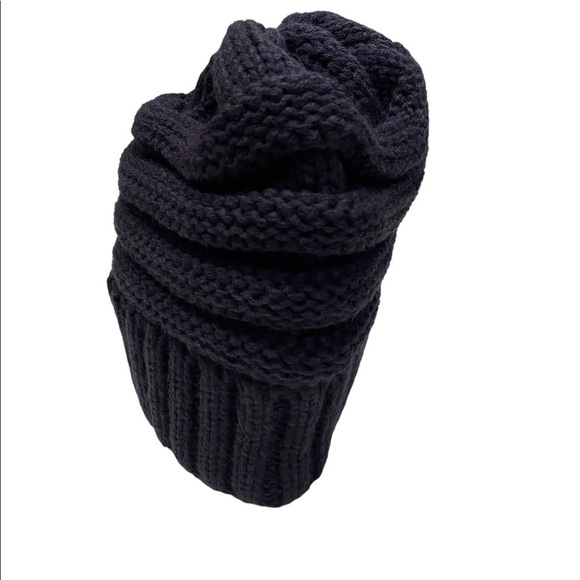 CC Beanie New Women's Knit Slouchy Thick Cap Hat Unisex Solid Color C.C Beanie - Picture 3 of 12